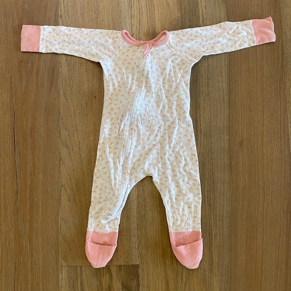 Sapling Child One Pieces Sapling Child Pink White Pajamas 62 Months